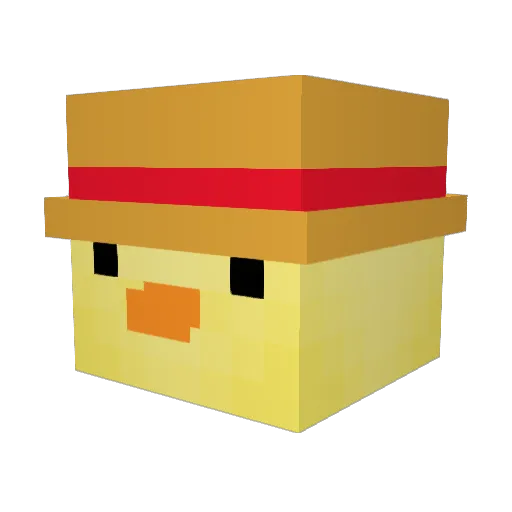Drumbase0 Minecraft avatar head, 3D render
