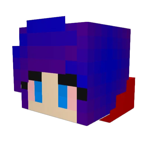 DrumlineNerd Minecraft avatar head, 3D render