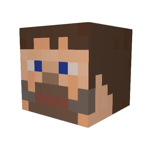 Drummerboy092 Minecraft avatar head, 3D render