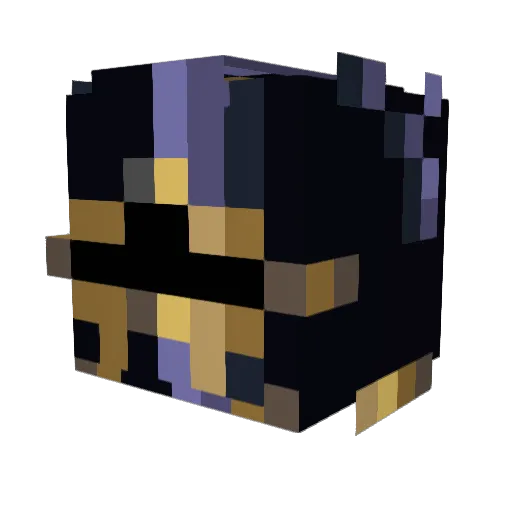 DrumrollPlease Minecraft avatar head, 3D render