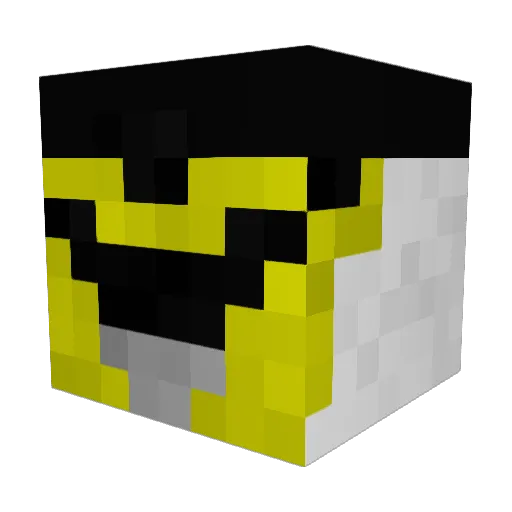Drumss Minecraft avatar head, 3D render