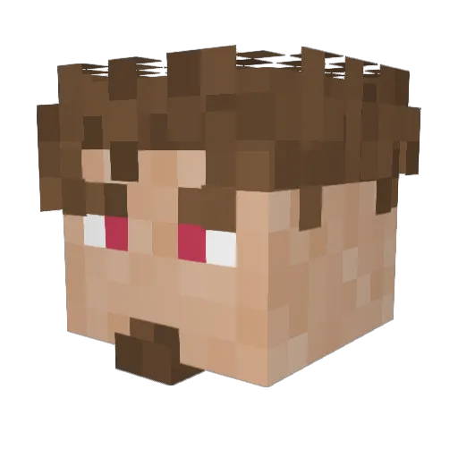 Drumzz_ Minecraft avatar head, 3D render