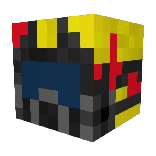 Drun_ko Minecraft avatar head, 3D render