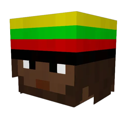 Drunckard Minecraft avatar head, 3D render