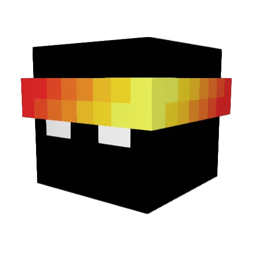 DrunkAndFast Minecraft avatar head, 3D render