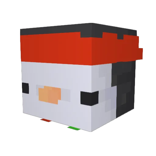 DrunkDriver Minecraft avatar head, 3D render