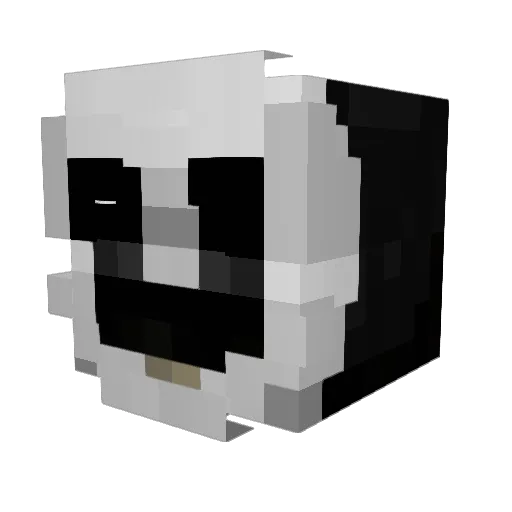 DrunkMC Minecraft avatar head, 3D render