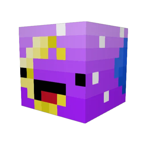 DrunkMonkey38 Minecraft avatar head, 3D render