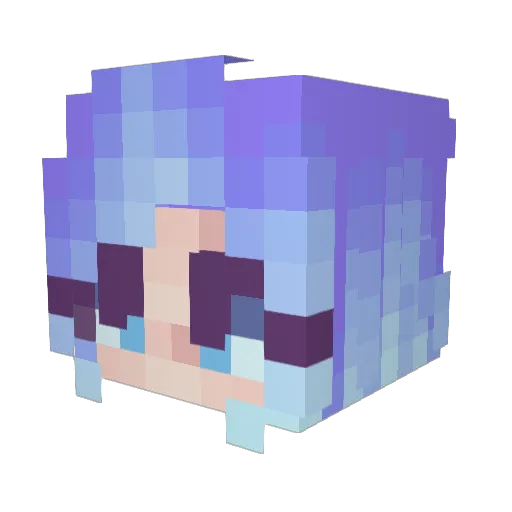 Drunk_Harpy Minecraft avatar head, 3D render