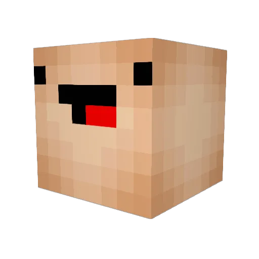 DrunkenDrago Minecraft avatar head, 3D render