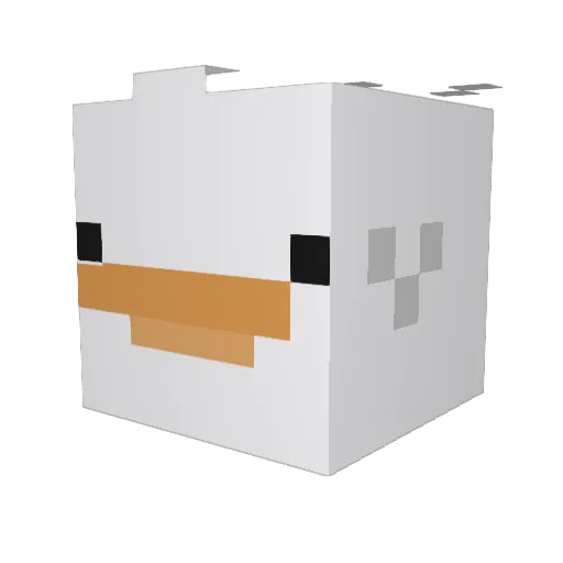 DrunkenGoose420 Minecraft avatar head, 3D render