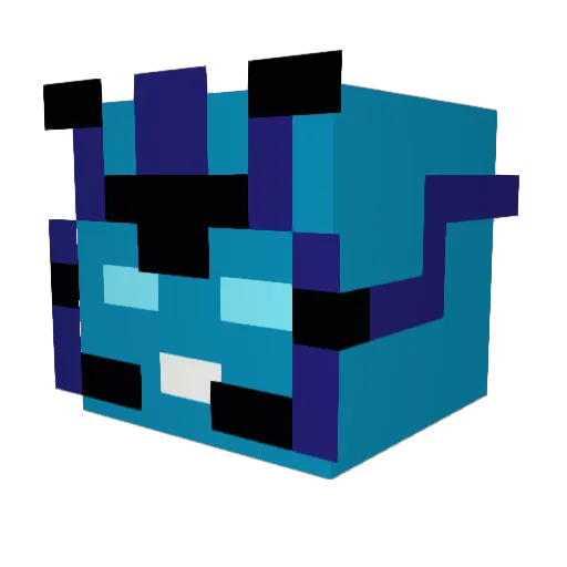DrunkenSnail Minecraft avatar head, 3D render