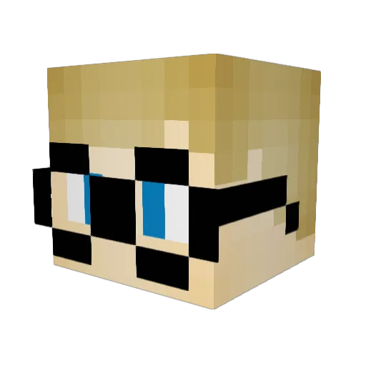 Drunken_Ghost Minecraft avatar head, 3D render