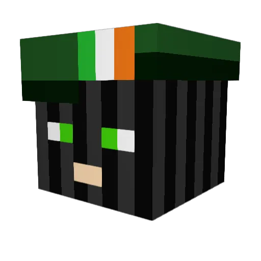 Drunkle420 Minecraft avatar head, 3D render