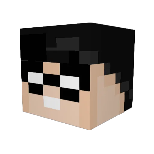 DrunkyITA Minecraft avatar head, 3D render