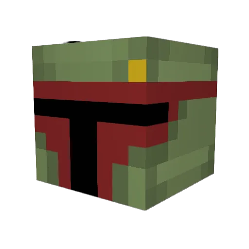 Drunti Minecraft avatar head, 3D render
