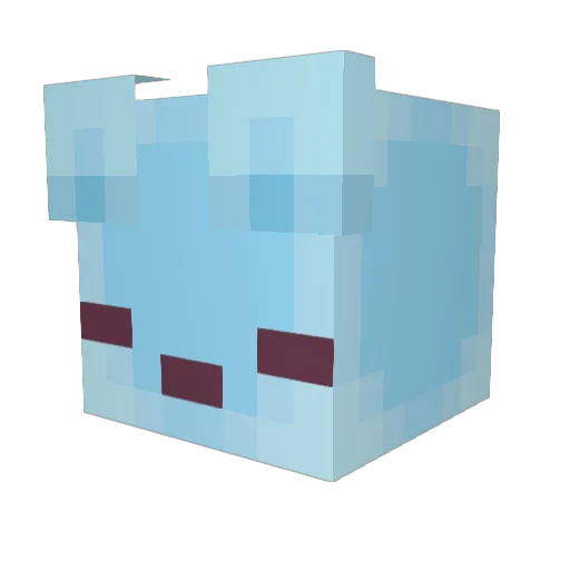 Drusa Minecraft avatar head, 3D render