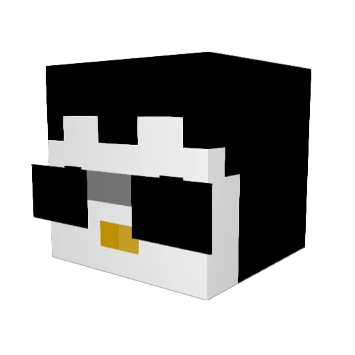 Druski892 Minecraft avatar head, 3D render