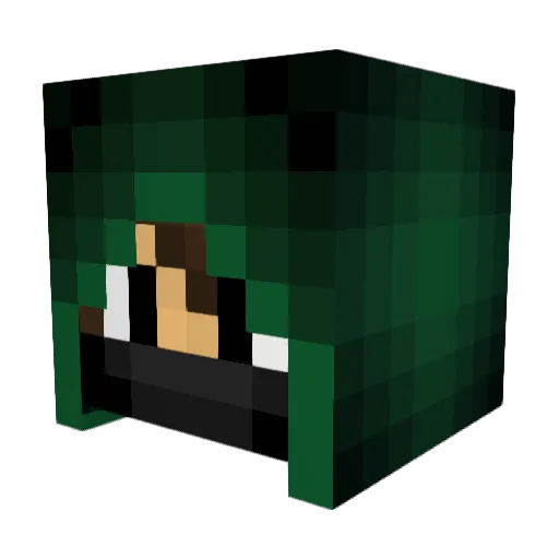 Drustann Minecraft avatar head, 3D render