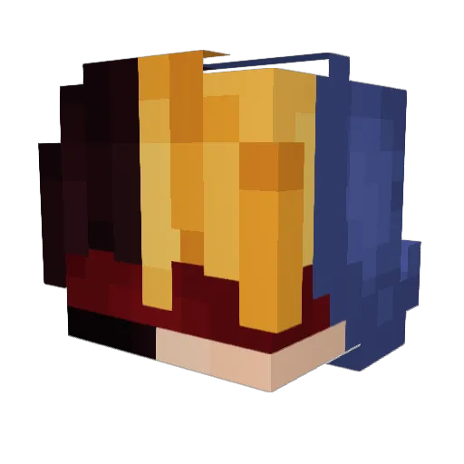 Drute Minecraft avatar head, 3D render