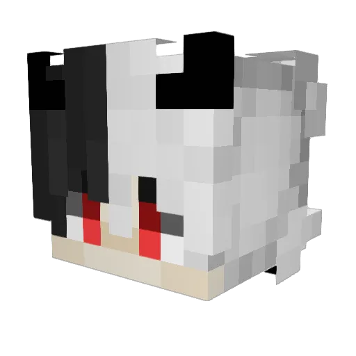 Druteks Minecraft avatar head, 3D render