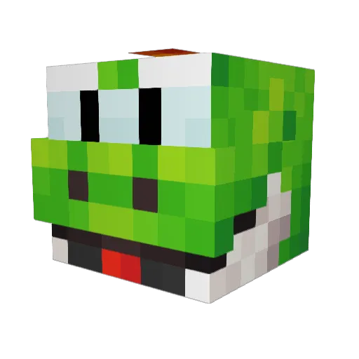 DruzerM Minecraft avatar head, 3D render