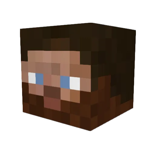 Druzhina Minecraft avatar head, 3D render