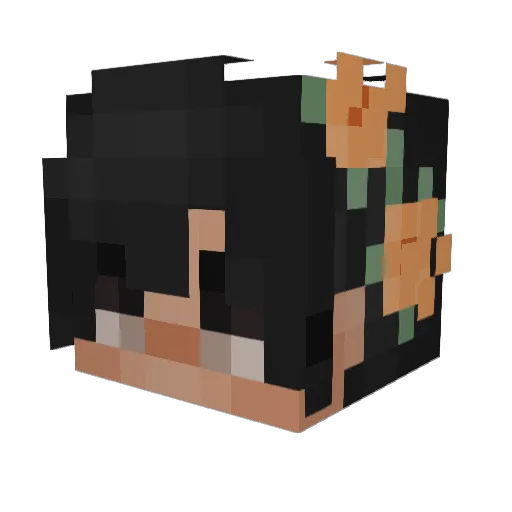 Drvwz Minecraft avatar head, 3D render