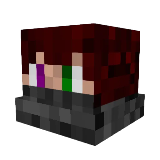 Drx12 Minecraft avatar head, 3D render