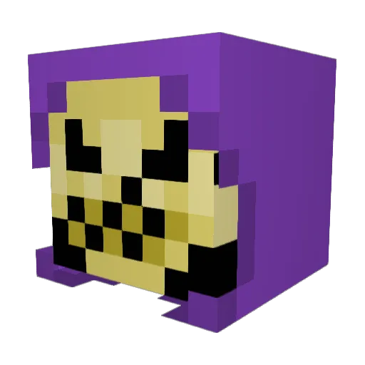 DrxNed Minecraft avatar head, 3D render