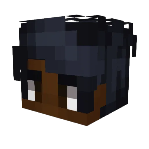 DrxVince Minecraft avatar head, 3D render