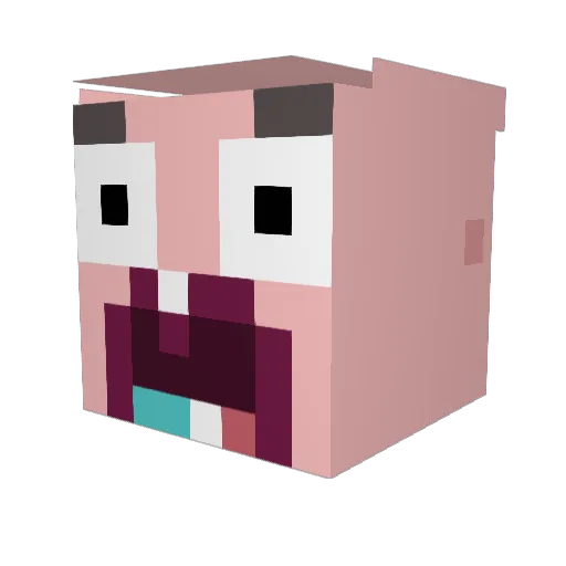 Drxco_1 Minecraft avatar head, 3D render