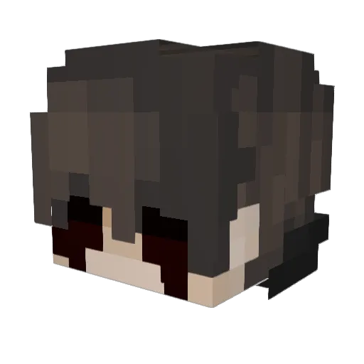 Drxftxn Minecraft avatar head, 3D render