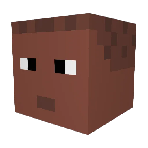 Drxss Minecraft avatar head, 3D render