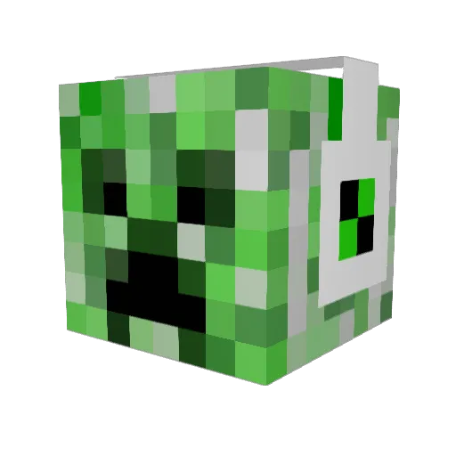 DryAtoM Minecraft avatar head, 3D render