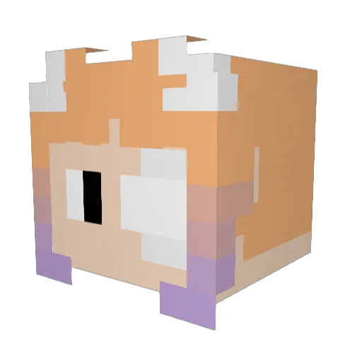 DryBones23456 Minecraft avatar head, 3D render