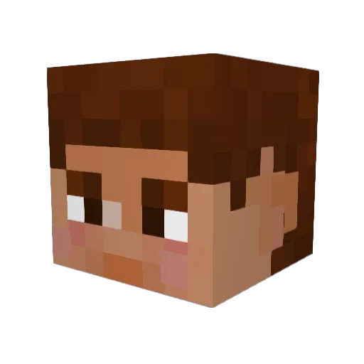 DryCloud3 Minecraft avatar head, 3D render