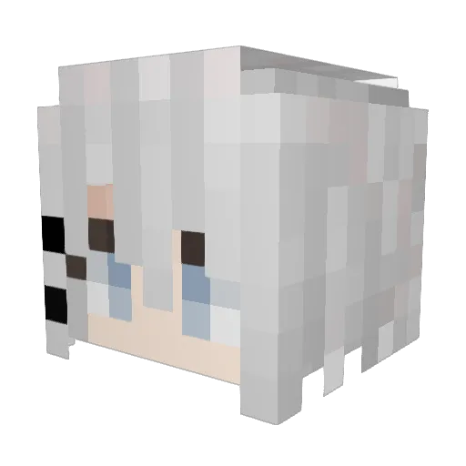 DryLeqf Minecraft avatar head, 3D render