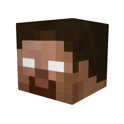 DryMod Minecraft avatar head, 3D render
