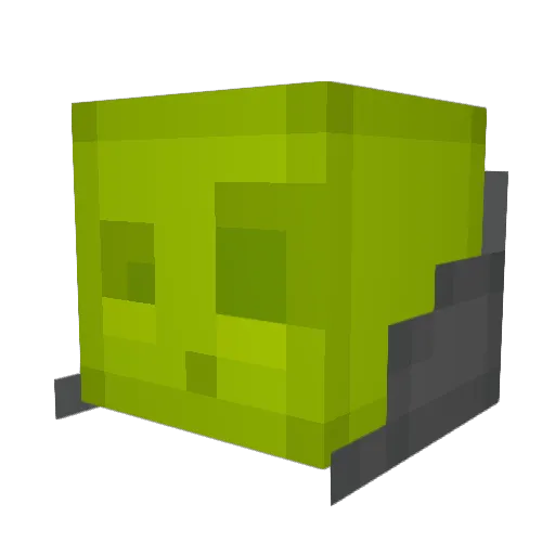 Dry_er Minecraft avatar head, 3D render