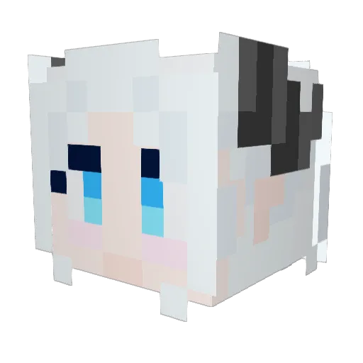 DryaAa Minecraft avatar head, 3D render