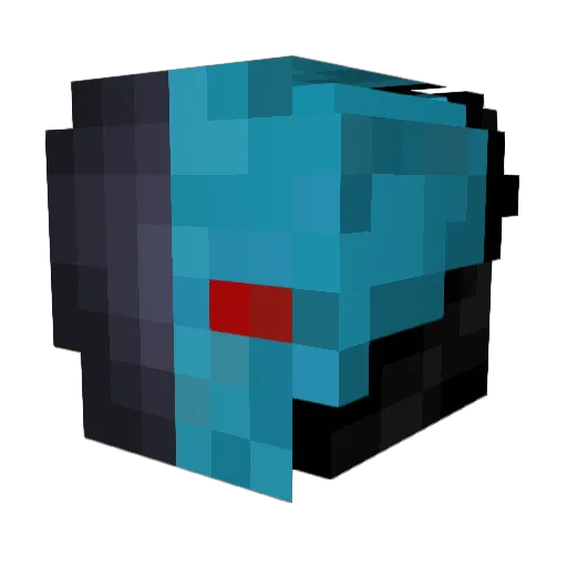 Dryacku Minecraft avatar head, 3D render
