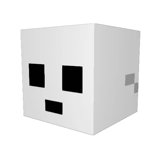 DryadBMD Minecraft avatar head, 3D render