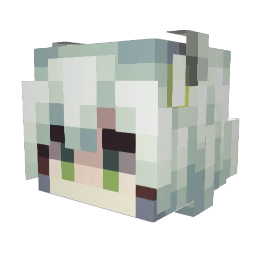 Dryad_233 Minecraft avatar head, 3D render