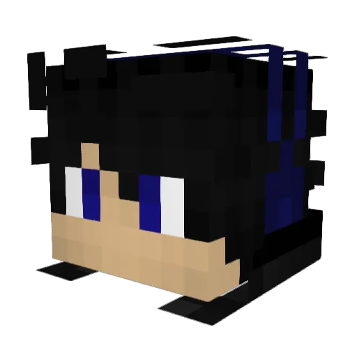 Dryhar Minecraft avatar head, 3D render