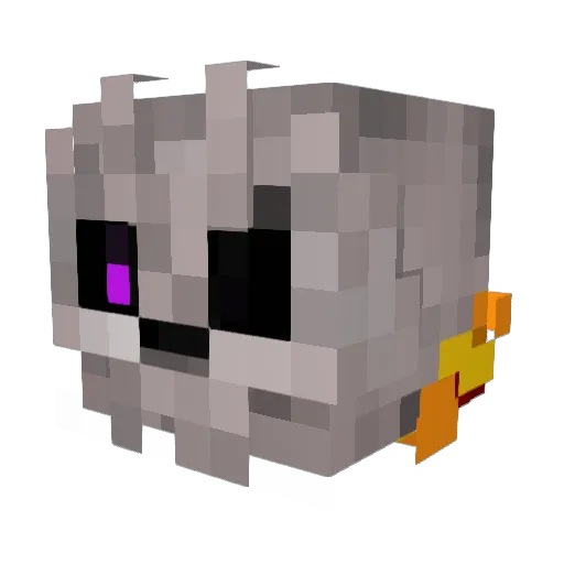 Dryjusss Minecraft avatar head, 3D render