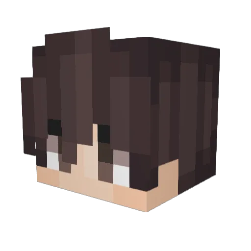 Drynt Minecraft avatar head, 3D render