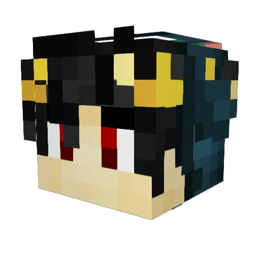 Drysdalia Minecraft avatar head, 3D render