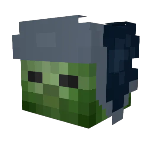 Drystreak Minecraft avatar head, 3D render