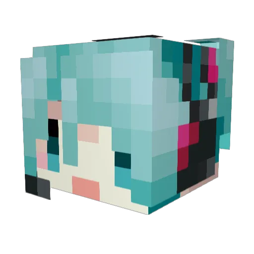 DrywallEater86 Minecraft avatar head, 3D render